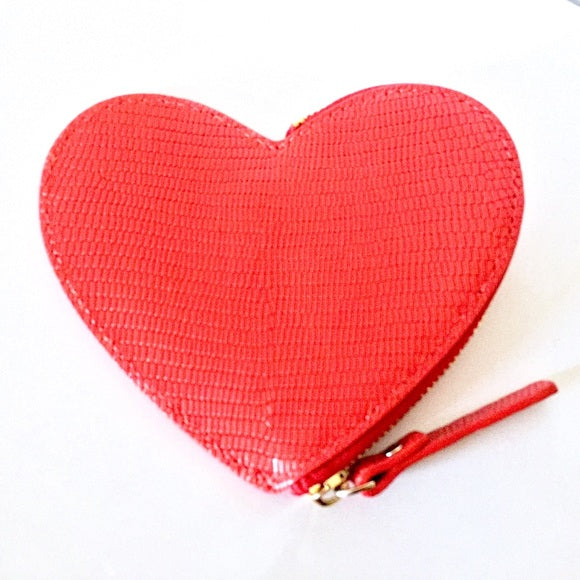 Red Heart Coin Purse