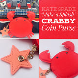 kate spade new york Make a Splash Crabby Coin Purse-Seven Season