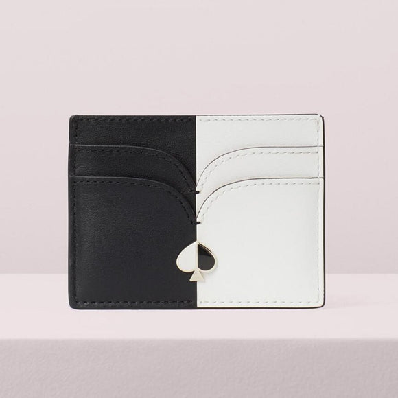 kate spade new york Nicola Bicolor Black and White Cardholder-Seven Season