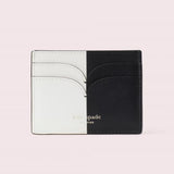 kate spade new york Nicola Bicolor Black and White Cardholder-Seven Season