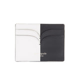 kate spade new york Nicola Bicolor Black and White Cardholder-Seven Season