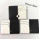 kate spade new york Nicola Bicolor Black and White Cardholder-Seven Season