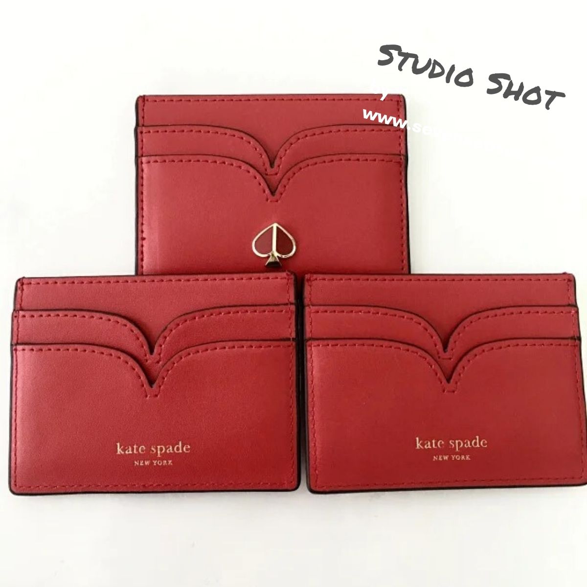 Nicola Bicolor Hot Chili Cardholder Seven Season