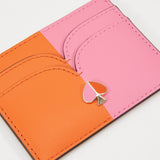 kate spade new york Nicola Bicolor Juicy Orange and Hibiscus Tea Cardholder-Seven Season