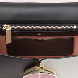 kate spade new york Nicola Bicolor Twistlock Small Black and Optic White Shoulder Bag-Seven Season