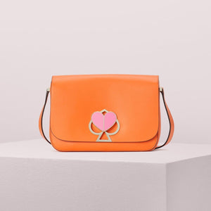 Nicola Twistlock Medium Juicy Orange Shoulder Bag - Seven Season