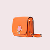 kate spade new york Nicola Twistlock Medium Juicy Orange Shoulder Bag-Seven Season