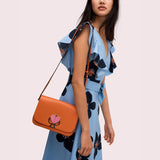 kate spade new york Nicola Twistlock Medium Juicy Orange Shoulder Bag-Seven Season