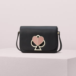 kate spade new york Nicola Twistlock Small Black Shoulder Bag-Seven Season