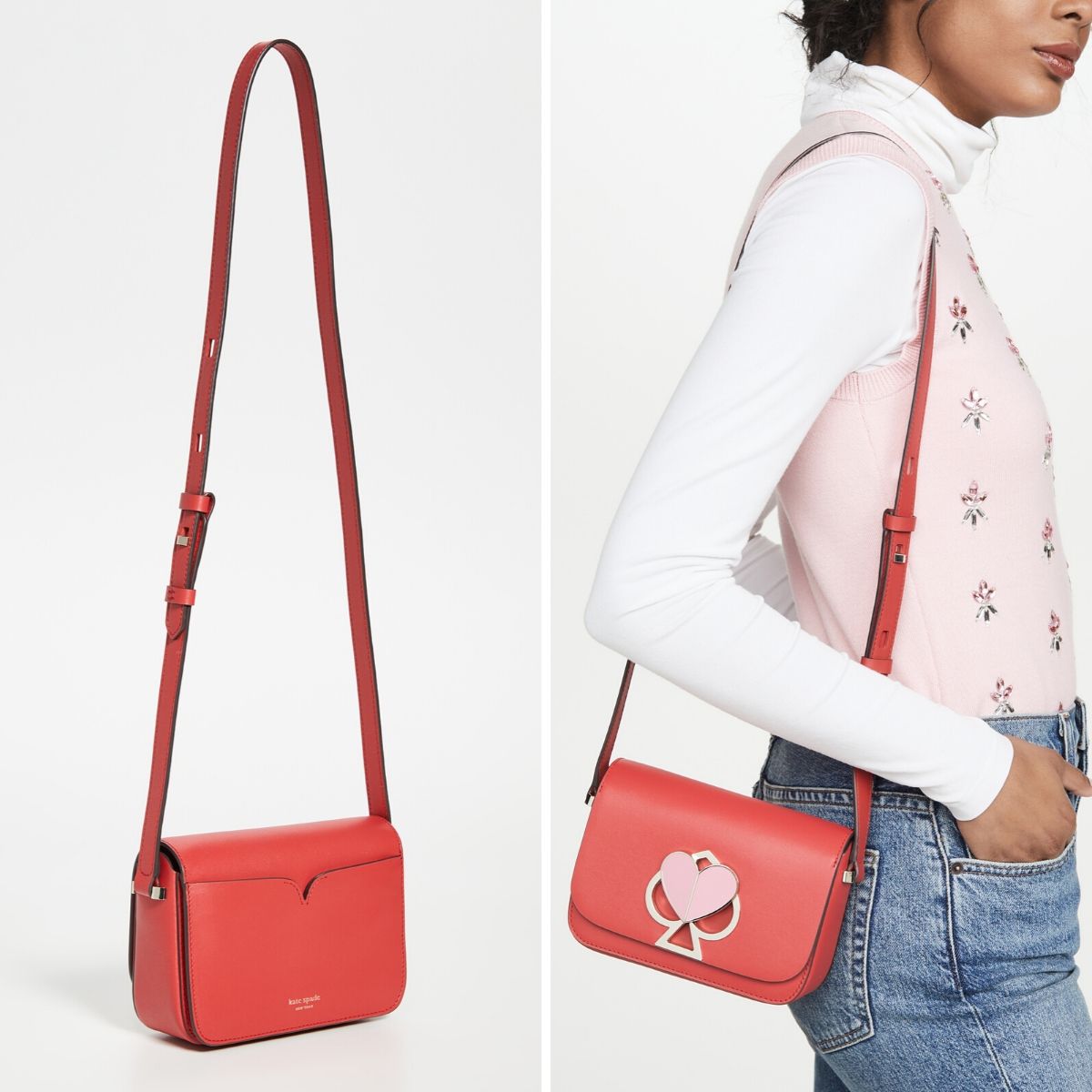 Nicola Twistlock Small Hot Chili Shoulder Bag