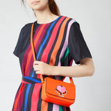 kate spade new york Nicola Twistlock Small Juicy Orange Shoulder Bag-Seven Season
