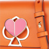 kate spade new york Nicola Twistlock Small Juicy Orange Shoulder Bag-Seven Season