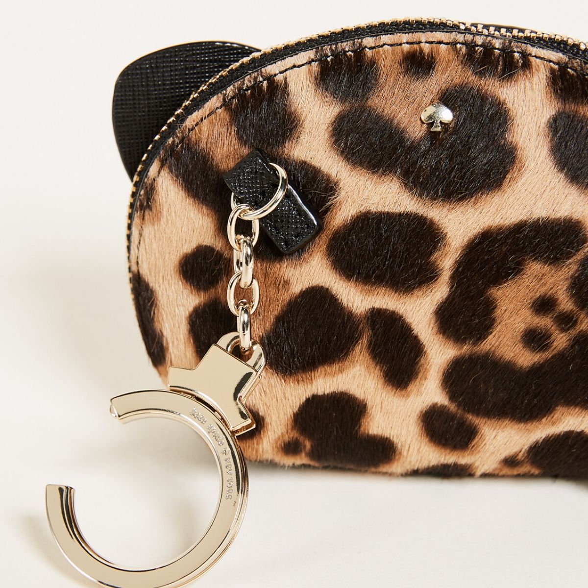 SPRING PARK Women Purse Coin Key Wallet Mini Faux Leather Leopard