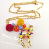 Spice Things Up Camel Pendant Necklace 